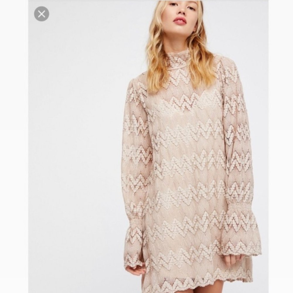 New!✨Free People Simone Lace Mini Dress